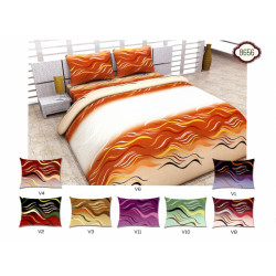 100% ПАМУЧНО Спално Бельо WAVES